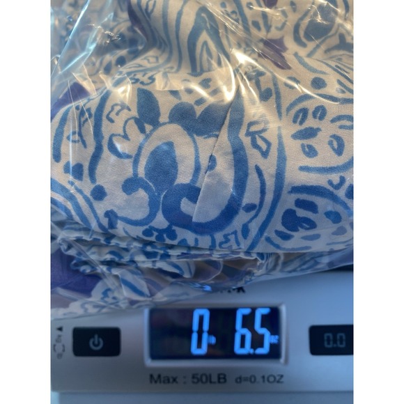 Chaps Womens 100% Cotton Shirt Size Large Paisley Coastal Preppy Nautical Career - Picture 11 of 11